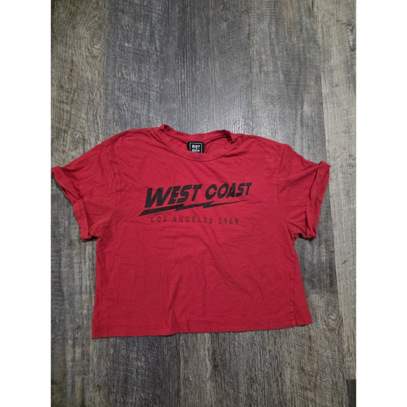 Riot Queen Tops - Riot Queen West Coast Women's Medium Crop Top Red